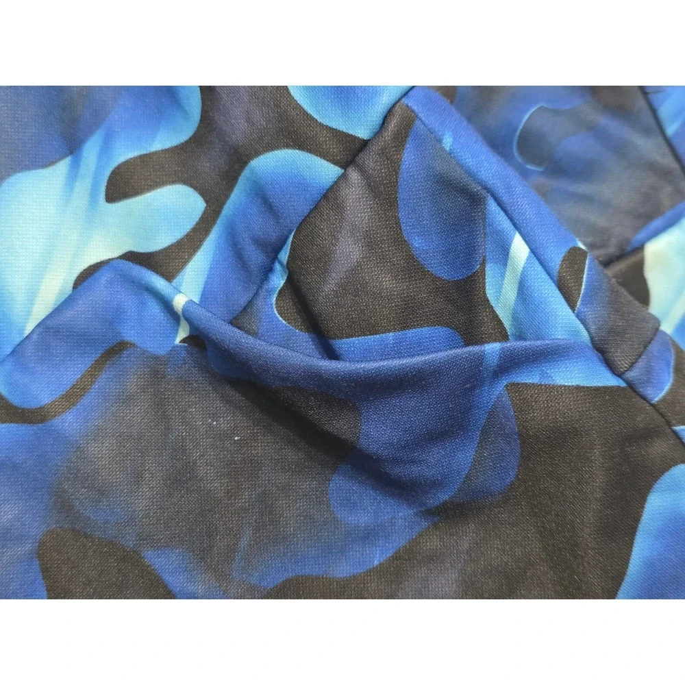 Nike Dri-FIT Hoodie Kids Size S Blue Camo Pullover Sweatshirt Activewear‎